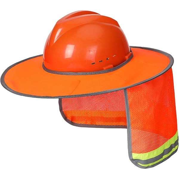 Gorra De Seguridad Reflectante Glory Max - Con Solapa De Malla Y Correa Ajustable