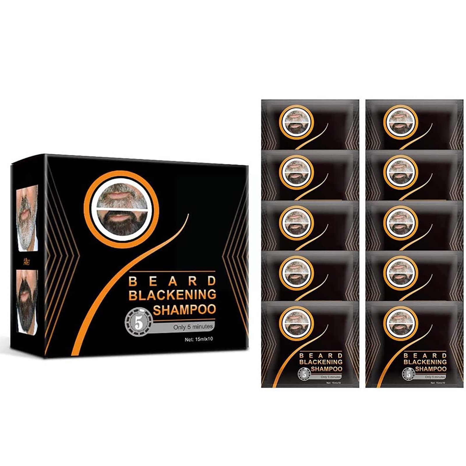 Guys Natural Darkening Beard Shampoo, Beard