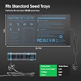 Zyncove Seedling Heat Mat 20"x10" with Thermostat for Plant Germination view 5