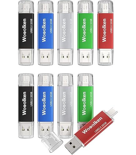 Chiavetta USB Kootion 64GB / 128GB USB 2.0 Tipo C &ndash; Memoria Esterna Con Luce LED