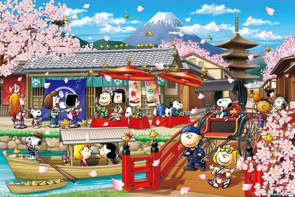 1000 Piece Jigsaw Puzzle Peanuts Snoopy‘s in Japan-Adults 1000 Pieces Wooden-Jigsaw Puzzles Kids Toy