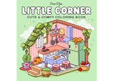 Little Corner: Coloring Book for Adults and Teens, Super Cute Designs of Cozy, Hygge Spaces for Relaxation (Cozy Spaces Color