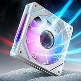 AsiaHorse AMICI-5GT RGB PC Fans, Infinity Mirror ARGB Fans HDB Bearing Fan Speeds Up to 1800 RPM with 24 LED Lights, Forward 