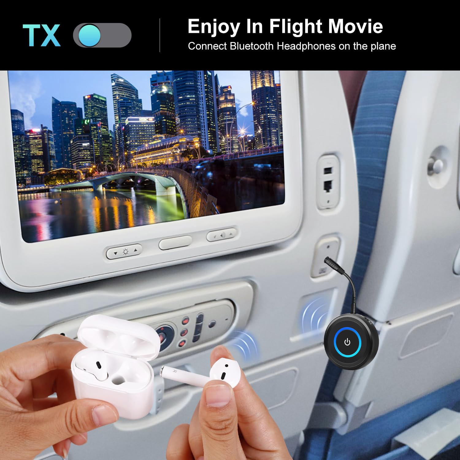 Golvery Bluetooth 5.3 Transmitter Receiver For Guadeloupe - View #6