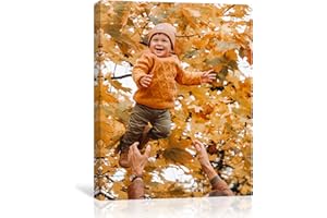 Custom Framed Canvas Prints With Your Photos - Personalized Picture To Canvas Wall Art - Floating Frames Available (6" Wx8 H)