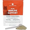 Dr. Bill’s Feline Immune Support Cat Vitamins and Supplements | Cat Immune Support | Colostrum Vitamins for Cats | Includes Beta Glucan, Lactoferrin, Colostrum, Zinc, Coenzyme Q-10, Bifidobacterium