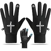 viofre Winter Gloves for Men Women, Lightweight Warm Running Gloves Touchscreen Thermal Glove Knit