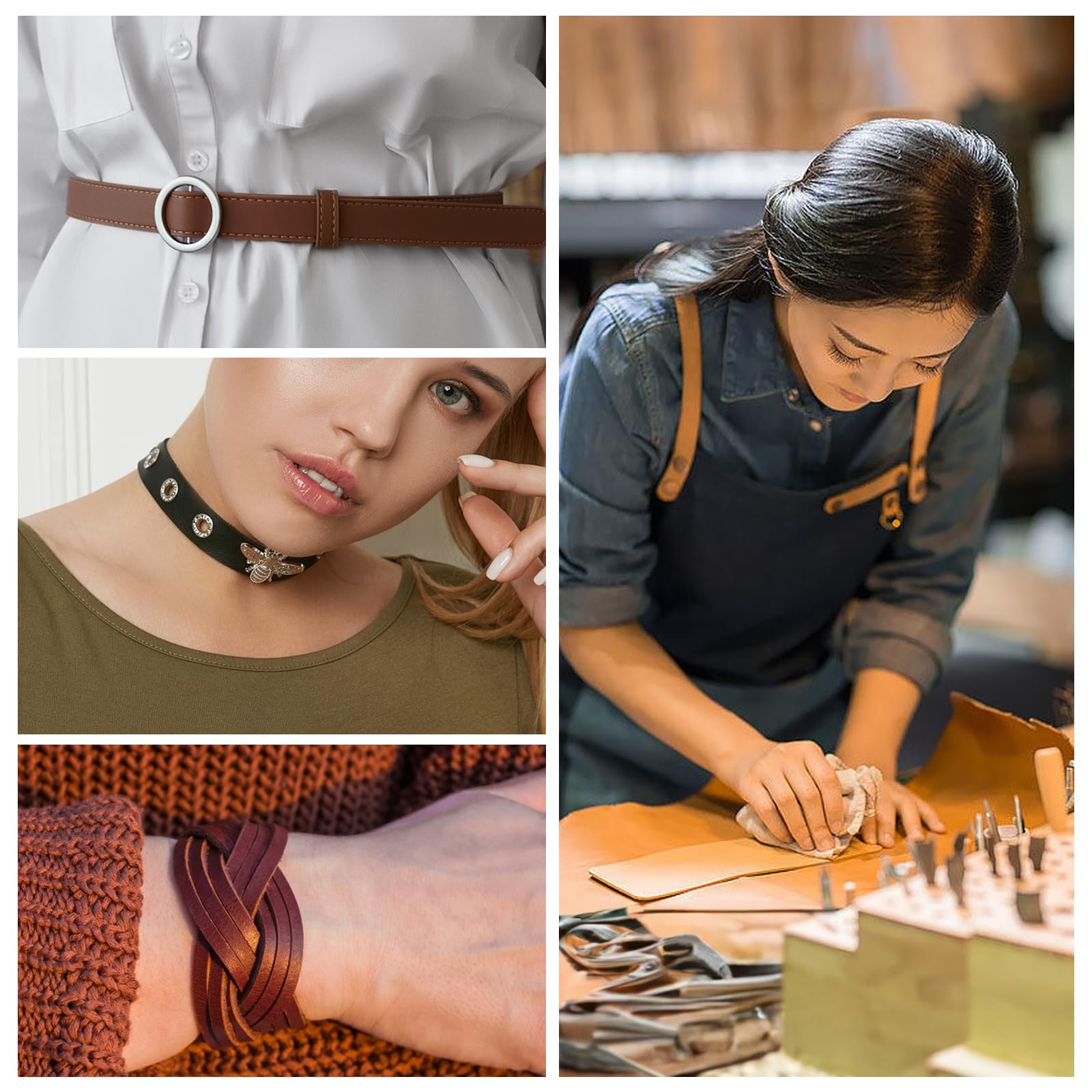 Double Sided Faux Leather Strips - Soft Smooth Leather Strap Very Suitable for DIY Leather Craft Projects, 1 Inch Wide 72 Inches Long, 1.8mm Thickness - Black