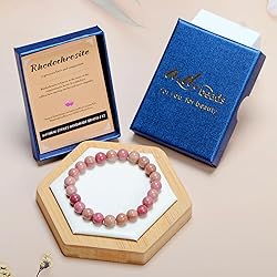 AD Beads Handmade Gemstone Stretch Elastic Bracelet