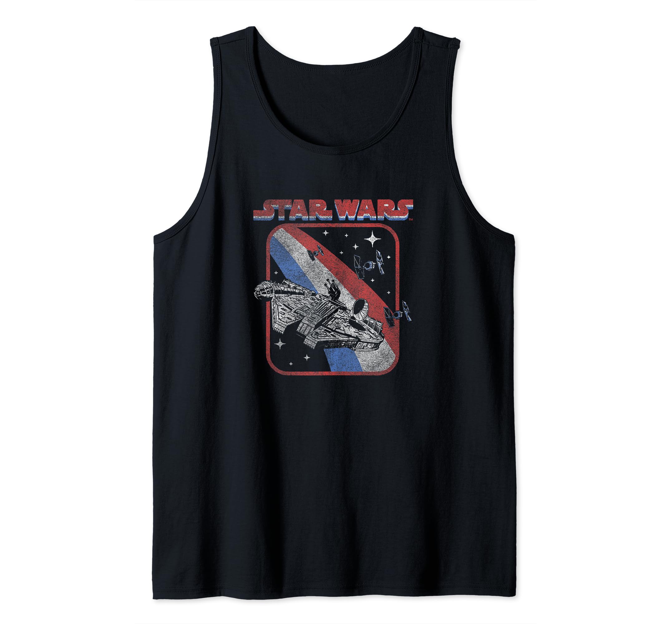 Star Wars Millennium Falcon Retro Galaxy Space Fight Tank Top