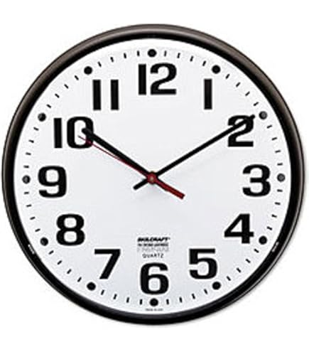 Amazon.com: Quartz Wall Clock Slimline - Plastic Frame - 12