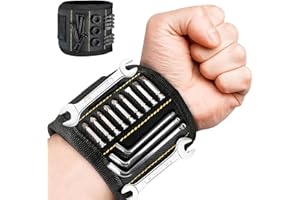Magnetic Wristband for Holding Screws, Gifts for Men, Tool Belt Magnetic Wristband for Holding Screws, Cool Gadgets for Him M