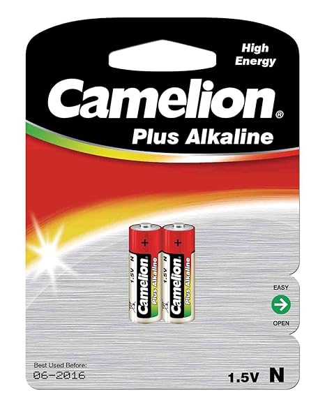 Camelion 11000201 Plus Alkaline Batterie N/LR1/Lady, 2er-Pack, silber