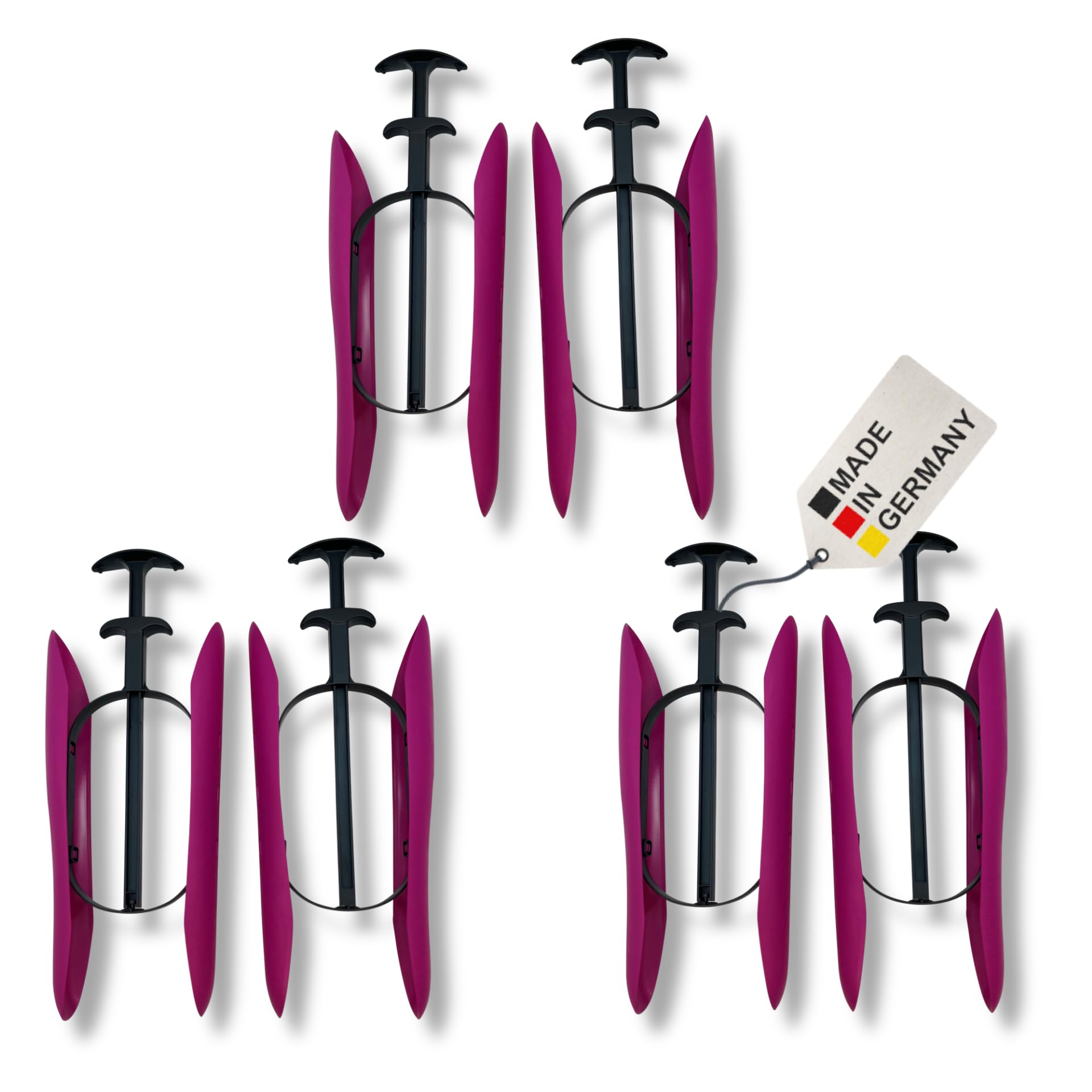 Delfa 3 pairs Boot shaper, boot tree P 35 PINK version, length 14 in / 35 cm, innovative mechanism Sensomatic, also for overknees