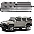 Windshield Sunshade for Hummer H3 2005-2009 Accessories Front Window Sun Shade Foldable Reflective Sun Visor Custom Sunscreen UV Blocker Privacy Protector HeatShield Keeps Your Vehicle Cool (Balck)