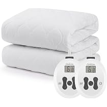 Sunbeam Restful Quilted Water Resistant Heated Mattress Pad - Queen :  Amazon.ca: Home