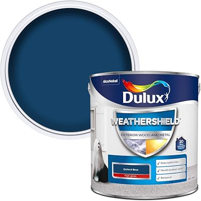 Dulux Weather Shield Exterior High Gloss Paint 2.5 L Oxford Blue