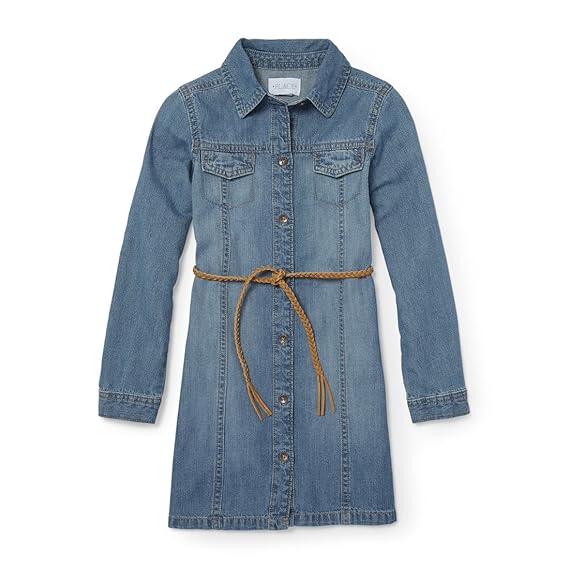 big girls denim dress