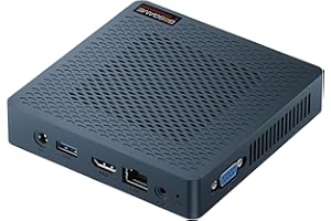Fanless Mini PC Widnows 10 Intel N4020(up to 2.6GHz), 4GB LPDDR4 RAM/ 64GB eMMC Mini Computers, Mini Desktop Computer Dual Ch