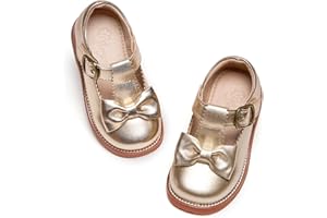 Flaryzone Toddler Little Girl Mary Jane School Uniform Oxfords Flat Dress Shoes