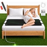Grounding Mat for Bed Twin,Grounding Well Bed Sheets | Down to Ground Grounding Mat for Bed,Fitted Grounding Mat Pad, Tear-Resistant PU Leather Grounding Mattress with Cord