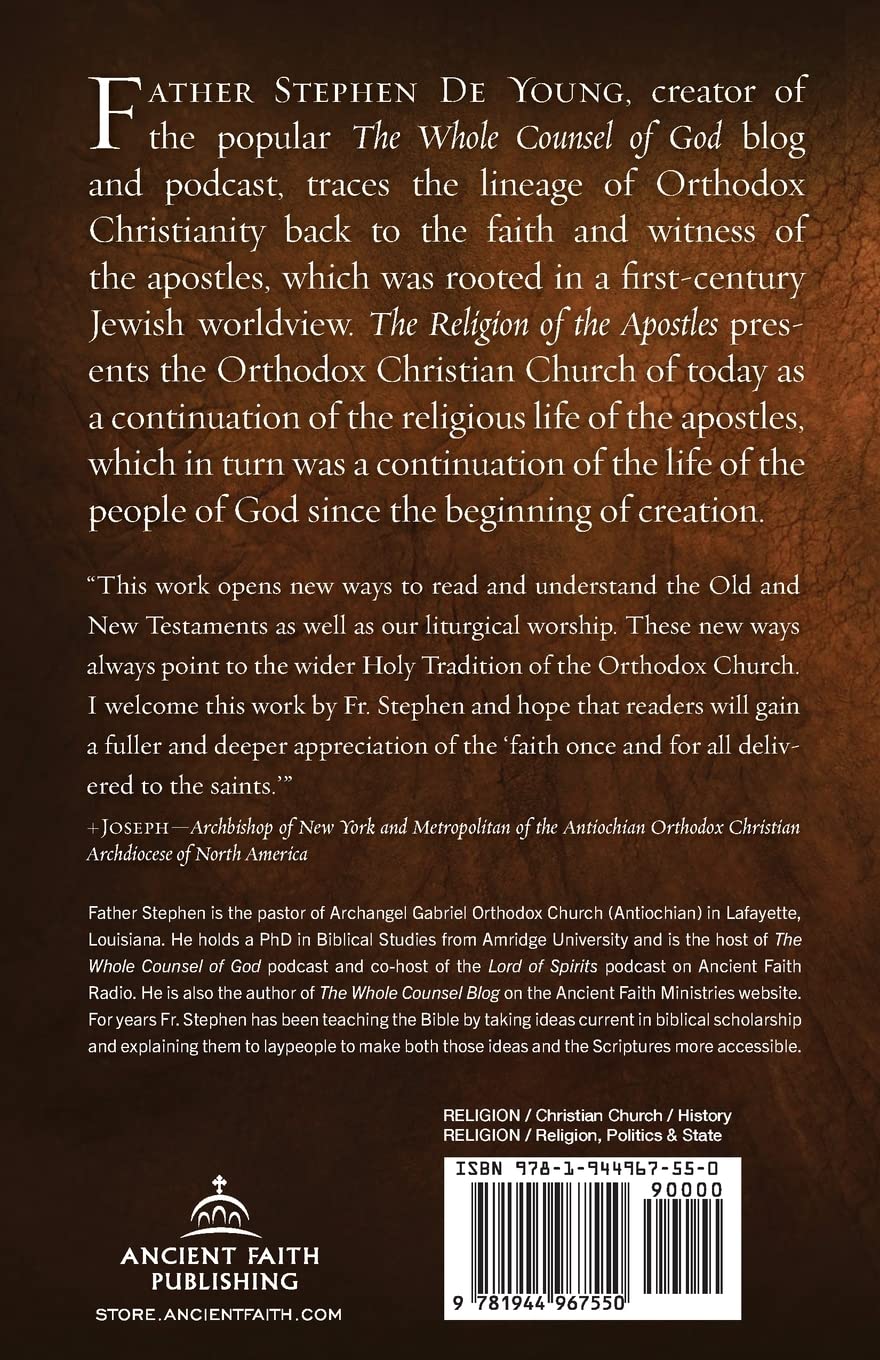 Religion of the Apostles: Orthodox Christianity in the First Century
