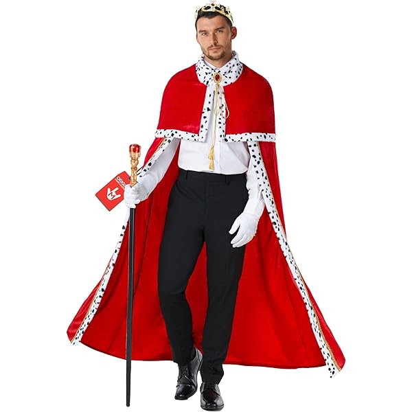 Costume King Henry VIII Taglia 2X (Plus Size) – Completo Rinascimentale Con Giacca, Tunica, Calze E Cappello, Per Halloween E Feste A Tema