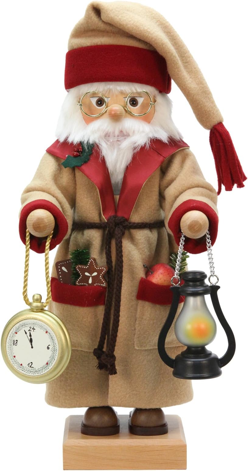 Alexander Taron Importer 0-474 Christian Ulbricht Nutcracker-Father Time-Ltd Edition 1000 pcs-19 H x 9" W x 8" D, Brown