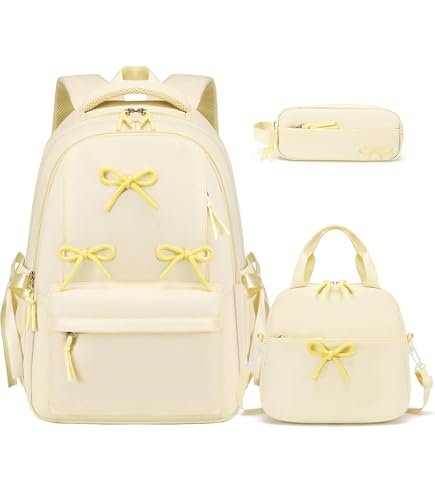 PaChyLuu Bright Yellow Backpack Casual Daypack Laptop Travel Backpack for School Work, Men and Women : Electronics