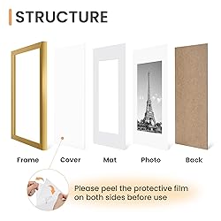 upsimples 8x10 Picture Frame Set of 5, Display