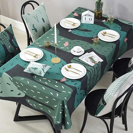 Jjhr Tovaglie Tovaglia Da Tavola Serie Tovaglia Cactus