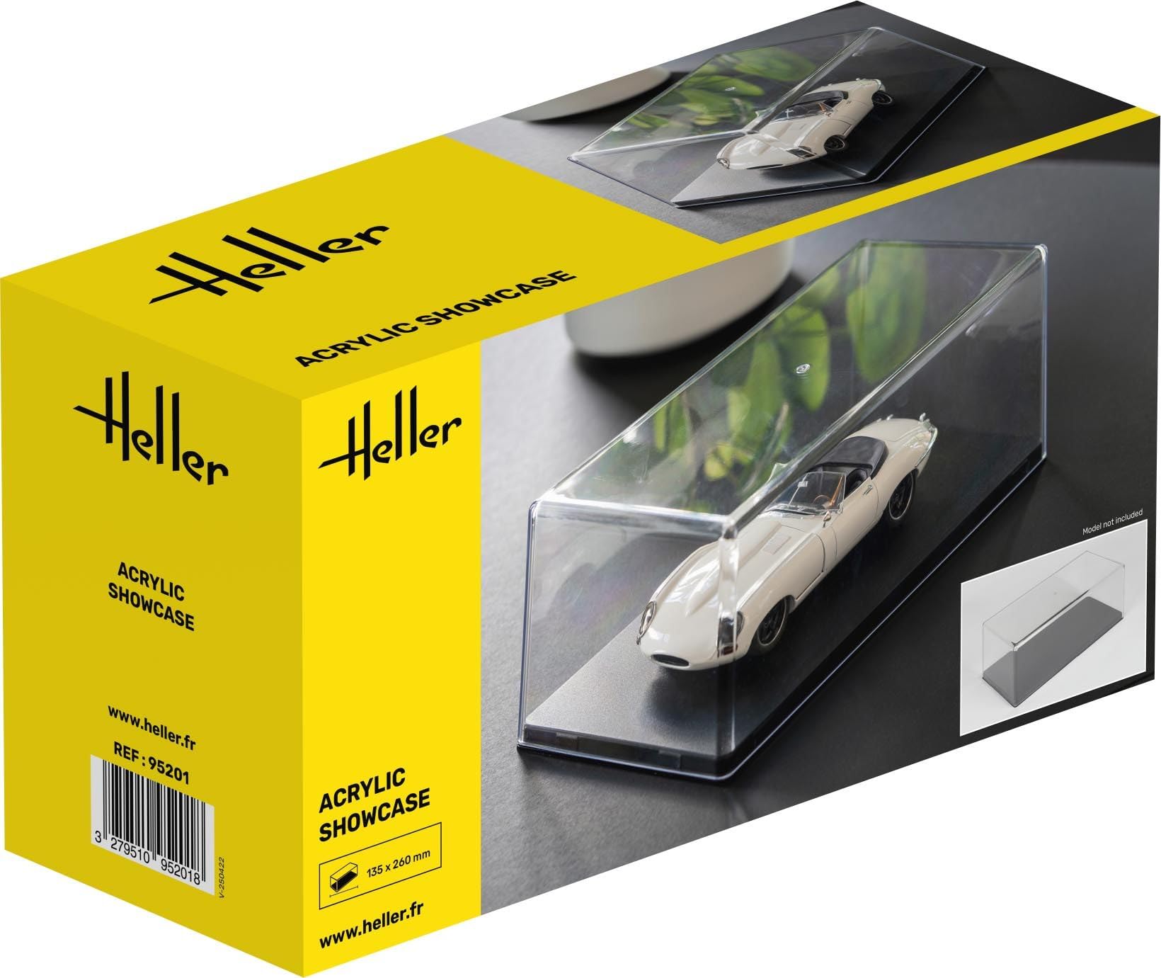 Heller Acrylic Showcase - 252 x 127 x 80 mm