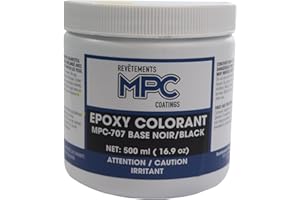 MASTER PROTECTIVE COATINGS MPC Base Epoxy Pigment, Industrial-Grade Epoxy Resin Dye for Homes and Commercial Spaces, 16.9 Fluid Ounces, Black