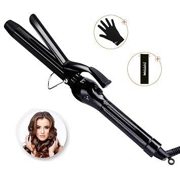 Buy 25mm 1inch Ceramic Tourmaline Hair Tongs Parwin Pro