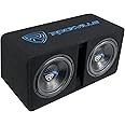 Rockville DV12K52 Dual 12" K5 2800w Car Subwoofers+Vented Sub Enclosure Box/2Ohm