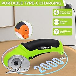 Cordless Electric Fabric Scissors, Power Rotary