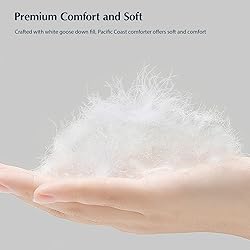 PACIFIC COAST Comforter King Size, Filled in White