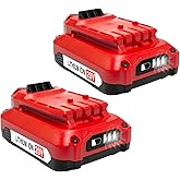 DTK 2Pack 3.5Ah Battery Replacement for Craftsman 20V Battery CMCB201 CMCB202 CMCB202-2 CMCB204 CMCB204-2 V20 Cordless Tool Battery