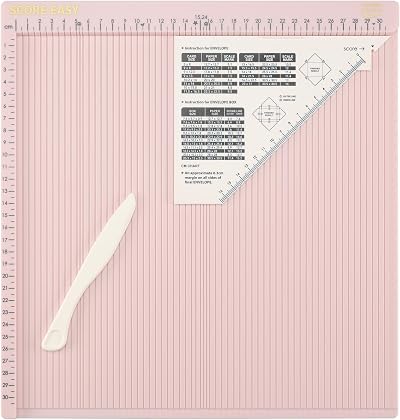 Vaessen Creative Score Easy CM Scoring Board with Bone Folder Pink 30.5 x 30.5