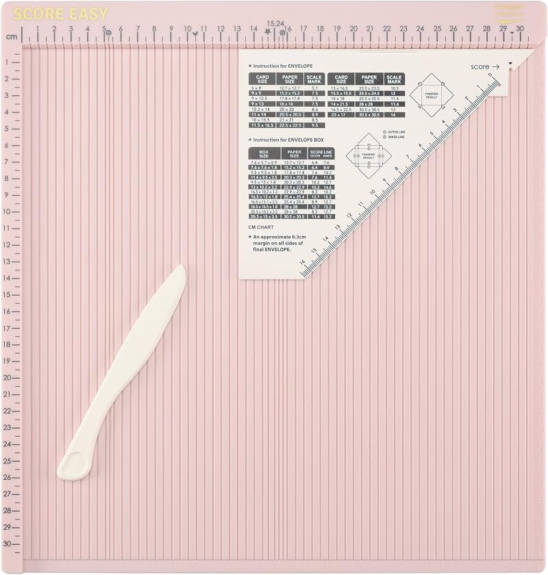 Vaessen Creative Score Easy CM Scoring Board with Bone Folder Pink 30.5 x 30.5