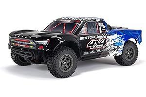 ARRMA 1/10 SENTON 4X4 V3 3S BLX Brushless Short Course Truck RTR (Transmitter and Receiver Included, Batteries and Charger Required), Blue, ARA4303V3T1