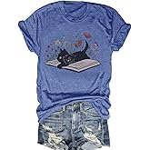 Savarana Graphic Tees for Women Be Kind Letter Print Shirts Funny Love Heart T Shirt Inspirational Happy Short Sleeve Tops