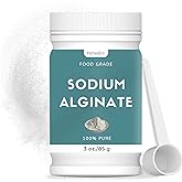 3 oz Sodium Alginate Powder Food Grade, 100% Pure | Pure Sodium Alginate Powder Perfect for Making Luxurious Caviar Spheres, 