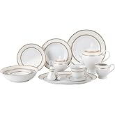 Lorenzo Amelia 57-Piece Dinnerware Set, Service for 8