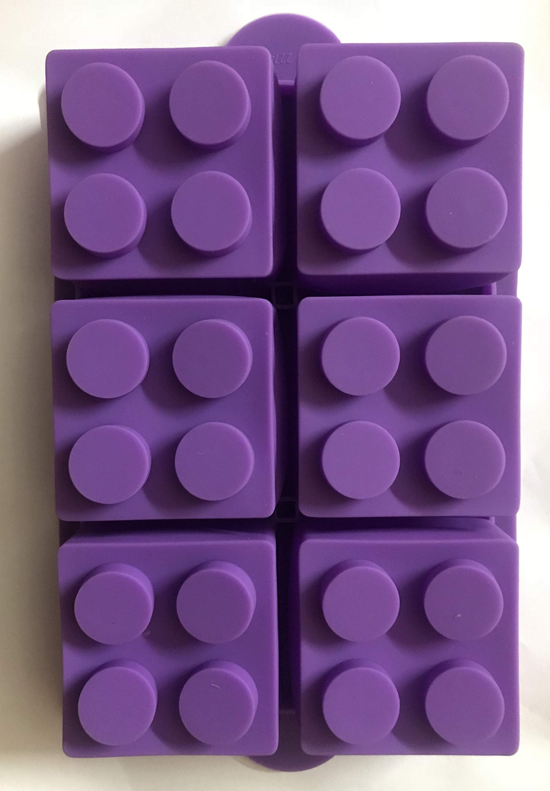 Home Bargain 6 Cavity Square Handmade Soap Cake Silicone Mould (9x6.5x1.5 inches)