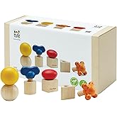 PlanToys® Nuts & Bolts Wooden Toy for Kids Ages 2+ | Montessori Fine Motor & Coordination Activity for Early STEM Learning | Eco-Friendly Educational Toy for Building & Discovery
