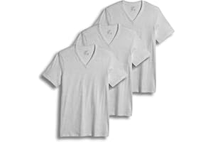 Jockey T-Shirts for Men - V Neck Undershirts, Cotton Men's T-Shirts - 3 Pack