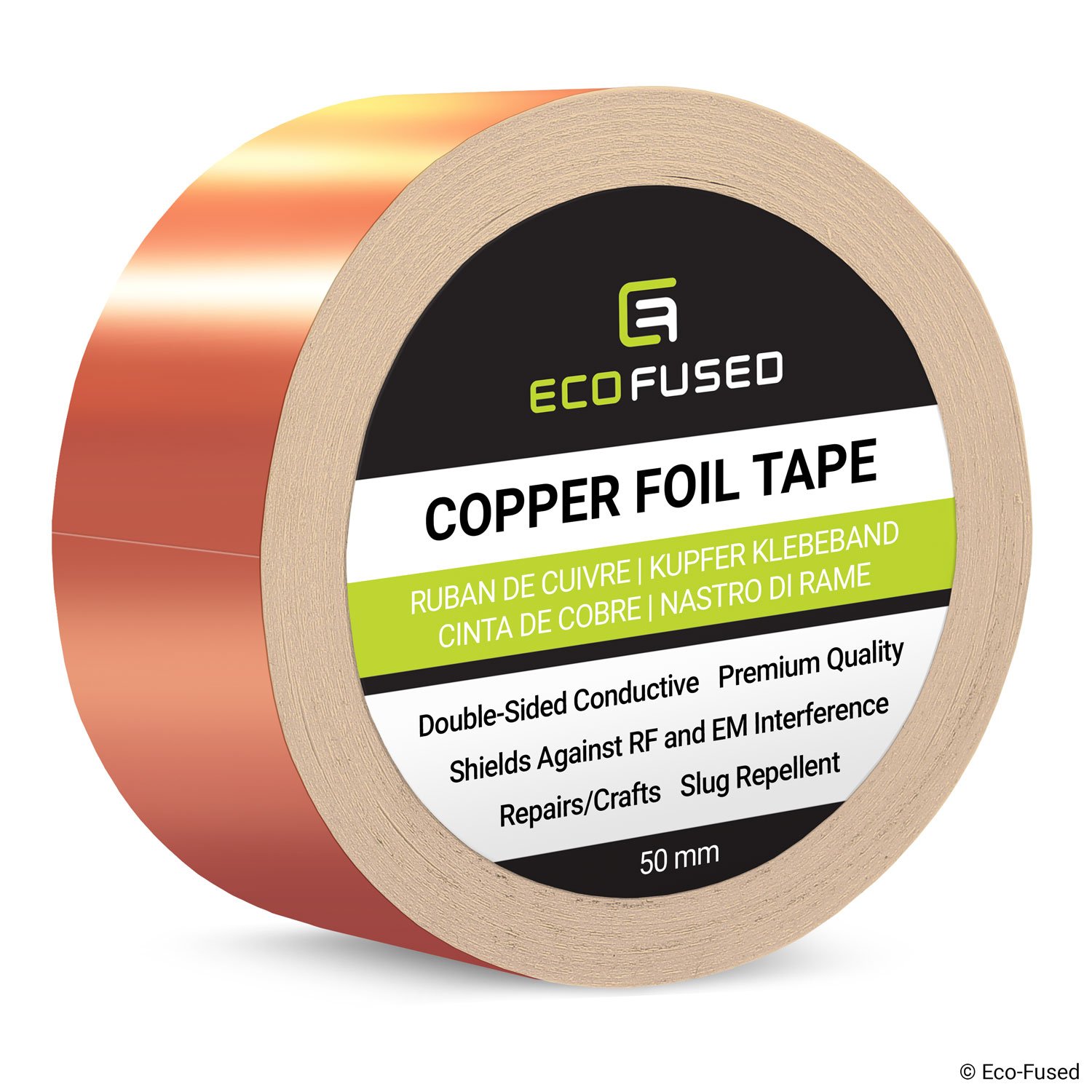 EcoFused Adhesive Copper Foil Tape DoubleSided Conductive EMI, Rf