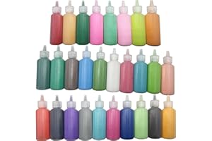 Allazone Art Sand Kit, 30 Bottles Colored Sand Bottles, Sand Art Bottles, Sand Arts and Crafts Kit for DIY Drawing, Painting 