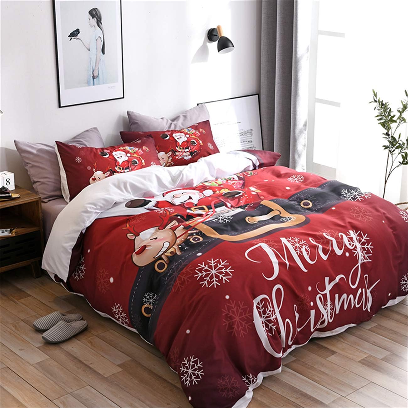 XCGS Flannel Sheet Set Queen Deep Pocket Luxury Flannel